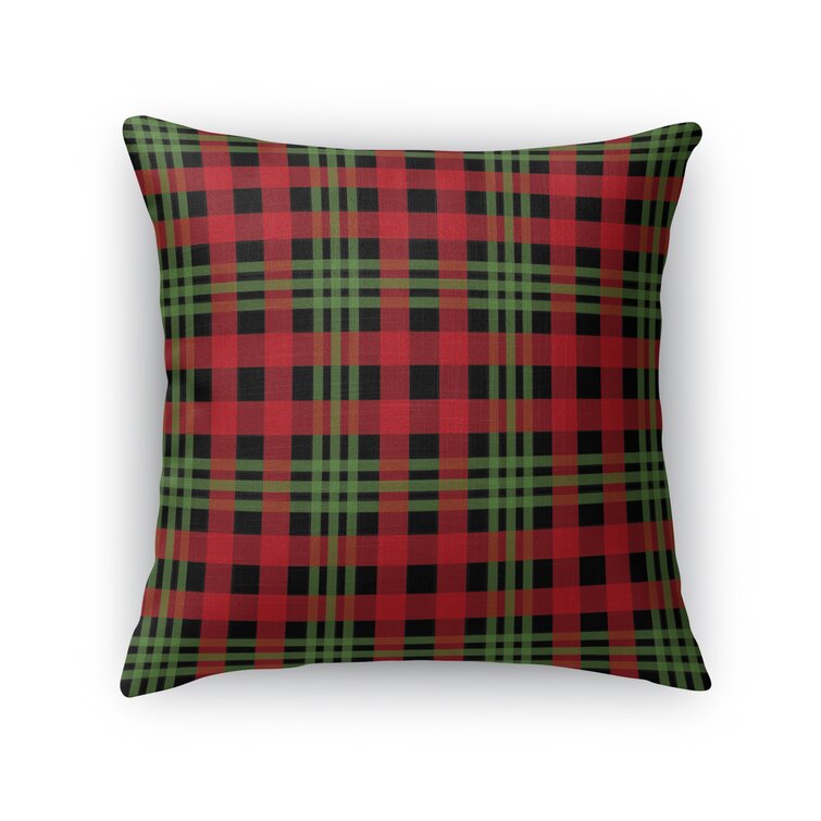 Kavka Christmas Plaid Plaid Throw Pillow Reviews Wayfair